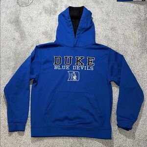 Sewn Duke Blue Devils Basketball hoodie hooded sweatshirt sweater kids Youth L